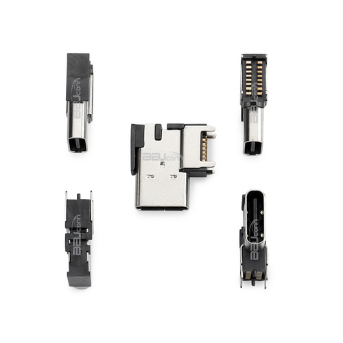 TYPE C 16PIN母座 側(cè)插SMT L=14.0 CH=6.7--UC.01.41-1K-0003_調(diào)整大小